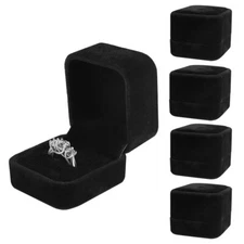 🔥Wholesale Black Velvet Ring Storage Boxes Jewelry Gift Box Earring Display Box