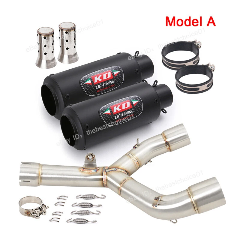 Silenciadores de tubo de enlace medio sistema de escape 51 mm para Honda CRF450R CRF450RX 2015-2016 Foto 3 de 4