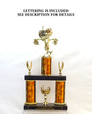 HALLOWEEN TROPHY SCARECROW TROPHY COSTUME PARTY AWARD TRUNK OR TREAT.....ORANGE