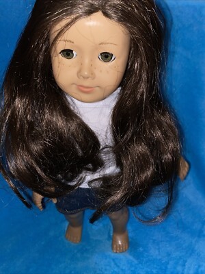 American Girl Doll JLY Truly Me #55 Brown Hair Freckles Green