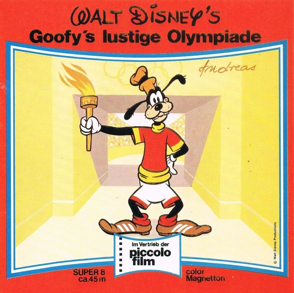 GOOFY'S ALL-STAR OLYMPICS (1942) WALT DISNEY - GERMAN SUPER 8 ca