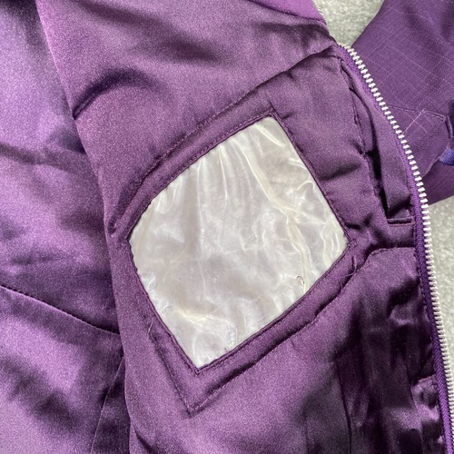 Burton Faux Fur Full Zip Hooded DryRide Snowboard Jacket Women's Size XL Purple - Picture 15 of 18