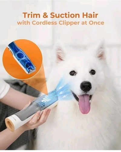 8 in 1 Pet Grooming Kit & Vacuum, 2L Capacity Powerful Suction For Shedding - Picture 5 of 10