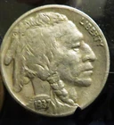 1937-S Buffalo Nickel 5c
