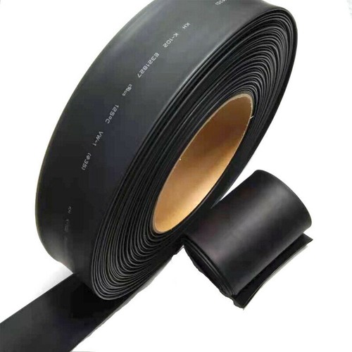 2:1 Schrumpfschlauch 30mm 35mm 40mm bis 150mm für Kabel Schutz Flachmaß Schwarz - Picture 3 of 8