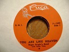 CUCA 45 RECORD 1609/ ROGER BRIGHT/YOU ARE LIKE HEAVEN/NO BEER ON SUNDAY/EX VINYL — photo 2