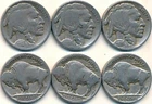 1916-1924-1935 INDIAN/BUFFALO NICKELS #BN2  --  THREE DIFFERENT DECADES!