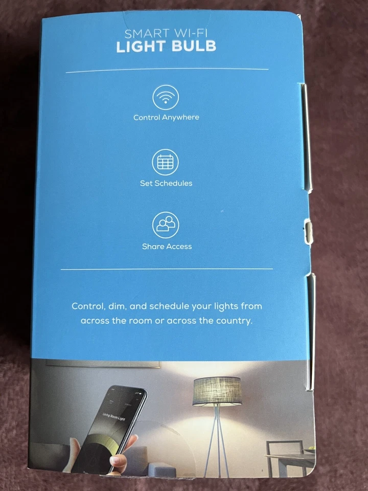 MERKURY Innovations Smart Wi-fi Led Bulb Dimmable White 60w 800 Lumens 6 Packs - Image 4 of 4