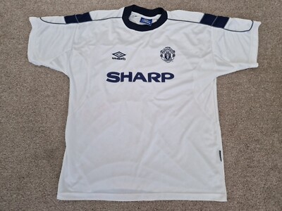VINTAGE MANCHESTER UNITED 1999-2000 XL MENS THIRD FOOTBALL SHIRT