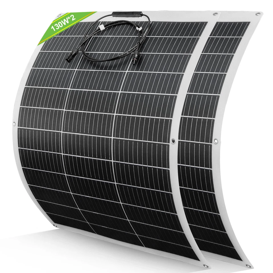 260W Flexibel Solarmodul Solarpanel Mono für Camper Wohnmobil Balkonkraftwerk