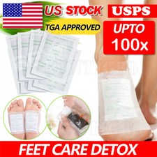 12 100 Detox Foot Pads Ginger Extract Toxin Removal Anti-Swelling Weight Patches