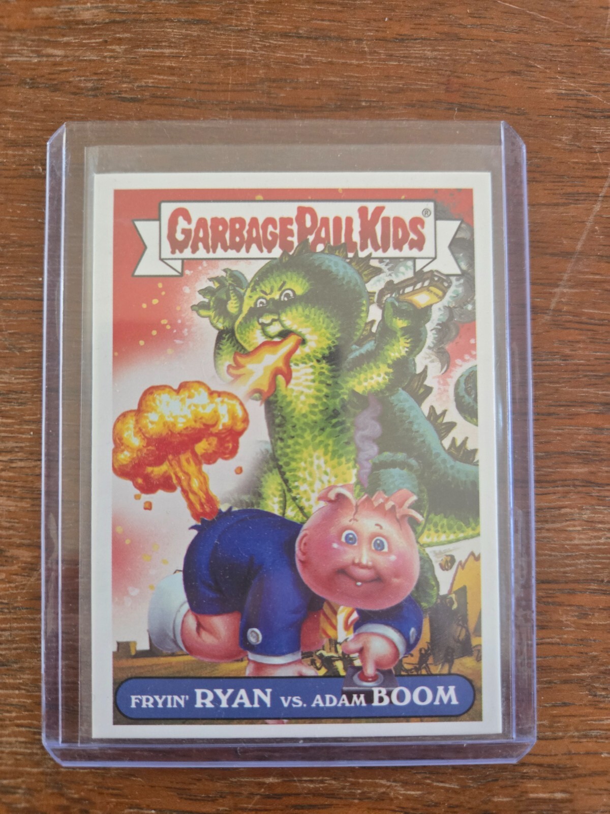GARBAGE PAIL KIDS FRYIN RYAN VS ADAM BOOM ATOMIC TOYBOX TOPPS PROMO SDCC 2021 TRADING CARD
