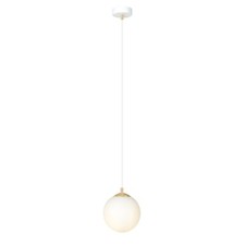Emibig Lighting Lampada A Sospensione Royal, Bianco Opalino/Bianco, Vetro, E14 - 2