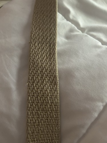 Coach Leather & Linen Canvas Woven Belt Womens Medium 30 Inches - Picture 4 of 5