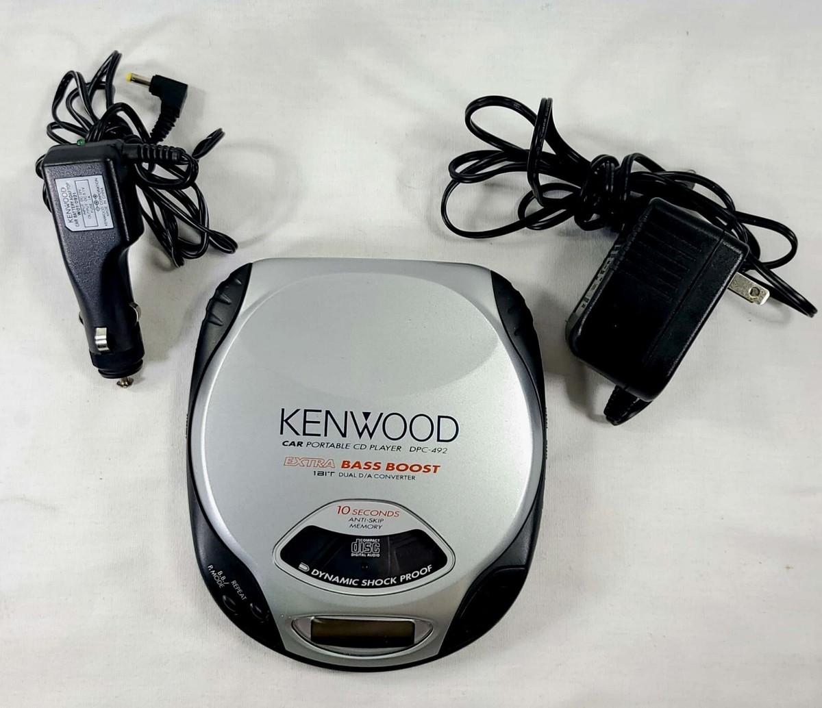 KENWOOD ミニコンポ CDプレーヤー USBポート付き　SHOP検査済 Kenwood DPC-492 Portable PCD Player Complete 5 Piece Set TESTED