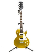 Stagg Standard Series L Style Solid Mahogany Electric Guitar Gold Sel-std Gold