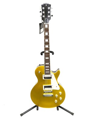 Stagg Standard Series L Style Solid Mahogany Electric Guitar Gold SEL-STD GOLD