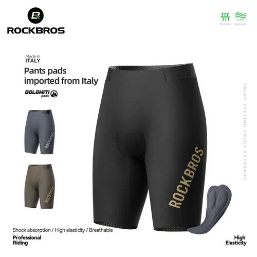 ROCKBROS Men's Padded Bike Shorts Cycling Seamless Pants Breathable Quick Dry