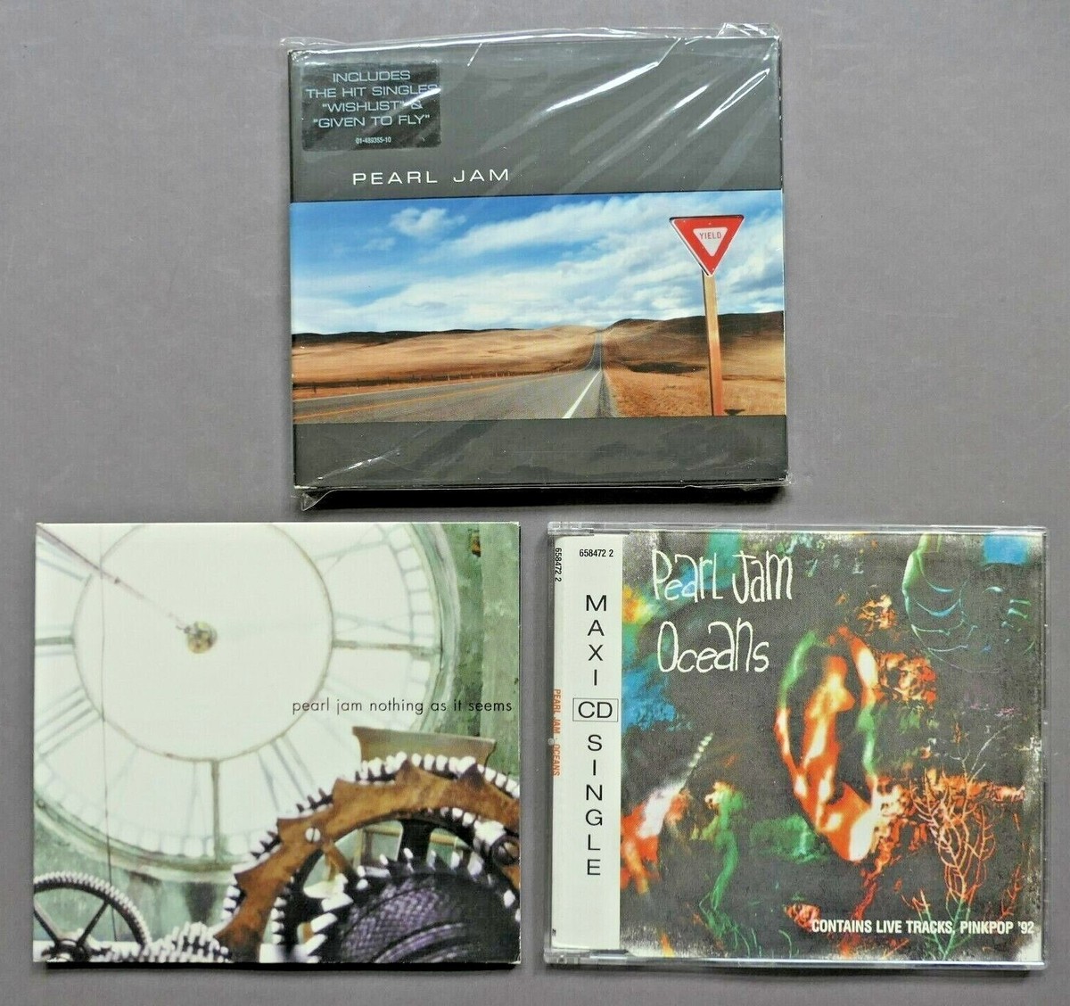 PEARL JAM CDs Yield CD Oceans MCD Live Pinkpop 1992