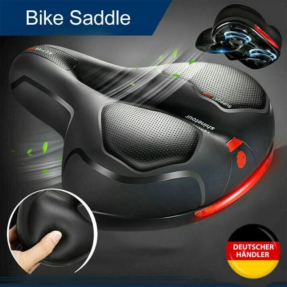Komfort Fahrradsattel Mit Gel  Extra Breit, Wasserdicht, Atmungsaktiv, Fr  Damen & Herren Gel Sitz Fahrrad