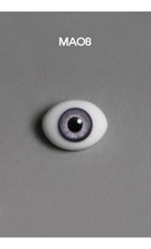 Dollmore BJD 12mm Classic Flat Back Oval Glass Eyes MA08