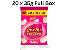 Jack's Prawn Crackers 20 X 35g Tapioca/Free Delivery/Party Snack/Fast Selling