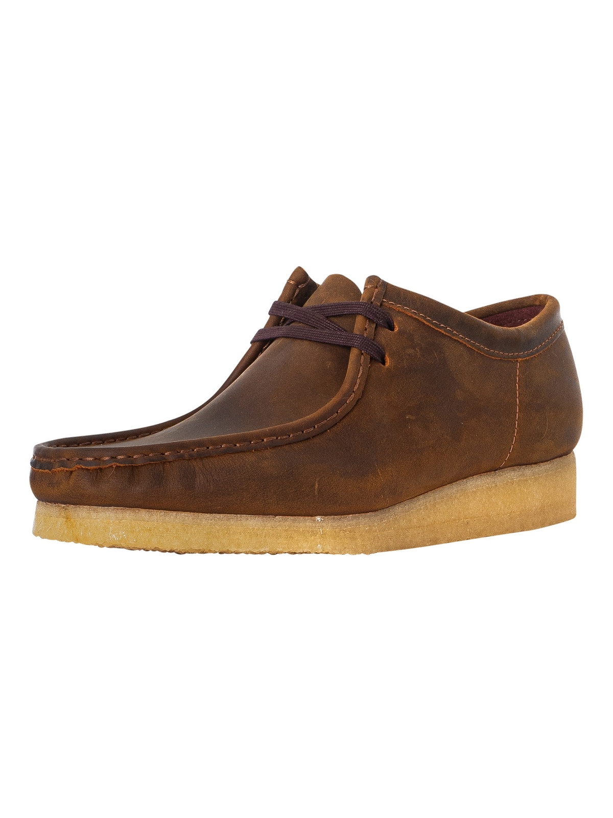 Мужские кожаные туфли-Валлаби Clarks Originals коричневые 12590₽