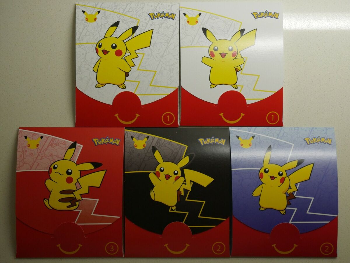 Envelopes Pokemon Mc Donald's Cartas+adesivos+moldura+estojo