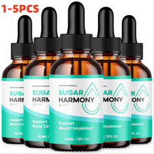 (1-5 Packs) Sugar Harmony Blood Support Drops...