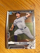 2021  Brock Selvidge 1st Regular Bowman Chrome Card BD(C) 24 / New York Yankees