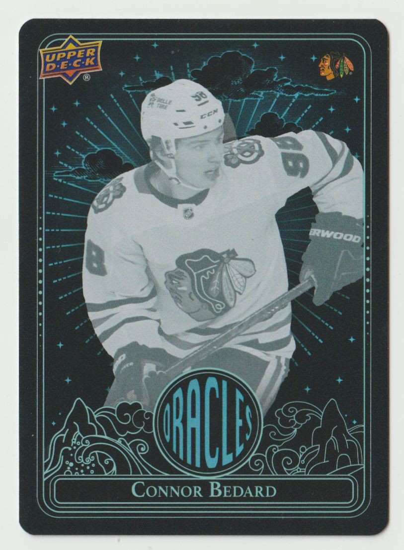 2024-25 UPPER DECK EXTENDED ORACLES BLUE CONNOR BEDARD CHICAGO BLACKHAWKS #O-38