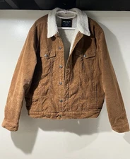 Sunrise Kingdom Jacket, Unisex Extra Large XL, Brown Corduroy .