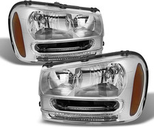 - for Chevy Trailblazer Chrome OE Replacement Headlights Driver/Passenger Head L