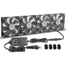 Lüfter 120mm 240mm 230V 12V regelbar Kugellager Server Schaltschrank