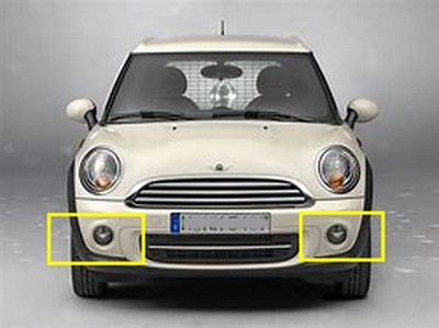 2x Stoßstange Tagfahrleuchte Birne Weiß 6000K für Mini One Cooper R56 R55 R57