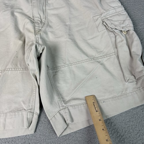 Polo Ralph Lauren Short Mens 40 Beige Vintage Classic Cargo Skater Dad Casual - Picture 10 of 18