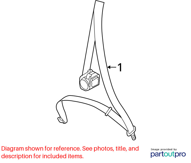 Audi R8 2008-2010 FRONT+LEFT Seat belt