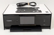 Canon PIXMA TS9020 Wireless All-In-One InkJet Printer - White - EMPTY Ink