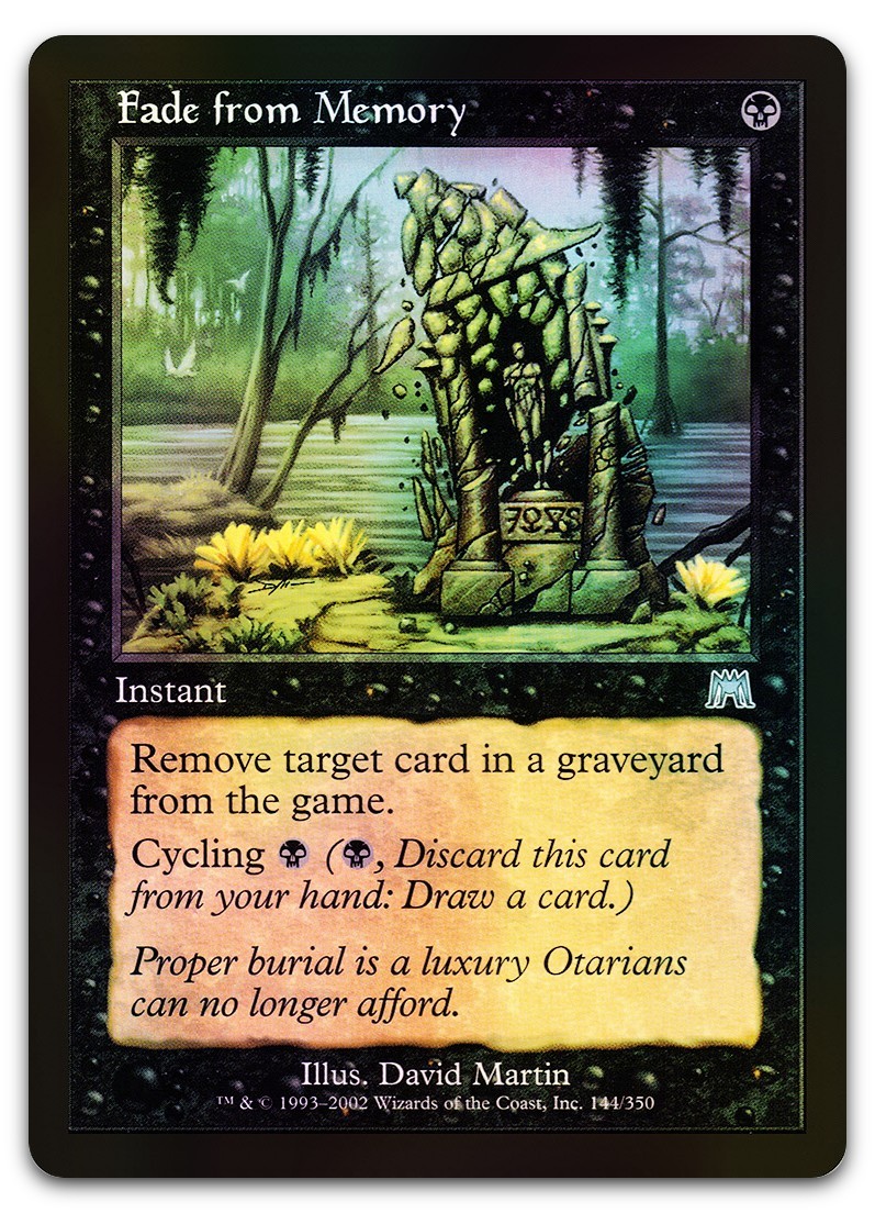 Fade from Memory #144 (Foil) (LP) Onslaught ONS Magic MTG