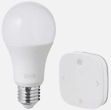 2x IKEA E27 TRADFRI Smart Bulb Remote Kits Wireless Dimmable 1055lm PHILIPS HUE