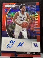 EJ Montgomery 2020 Panini Prizm Draft Picks - Prospect Autographs Red #/199 (RC)