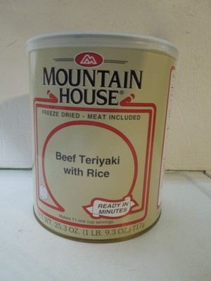Mountain House Beef Teriyaki with Rice   Freeze-Dried Emergency Camping #10 Can