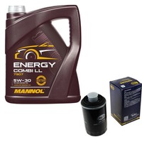 SCT Inspektionspaket 5L Mannol Energy 5W-30 FüR Audi A3 1.8 Tfsi 2.0 A4 Avant VW
