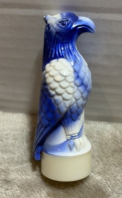 Vintage Figural Lamis King Cobalt Blue Eagle Lipstick Holder Book Piece