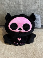 NEW - SKELANIMALS MARCY THE BAT 6" PLUSH - BLACK PINK