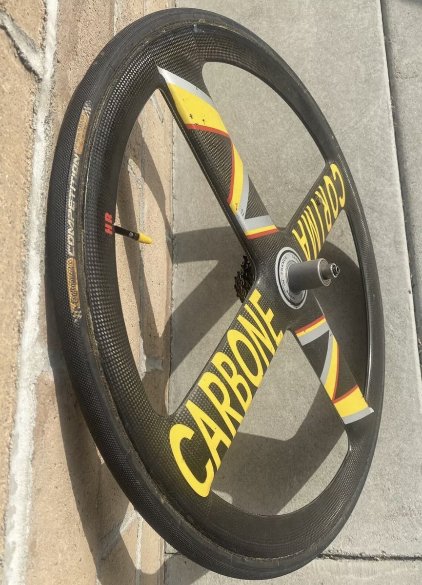 Corima medium 650c ホイール Corima 4 Spoke HR Carbon 650C Tubular Rear Wheel 10speed Shimano