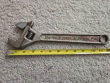 KOAK 12” Cresent Wrench - vintage Fully forged steel Japan #204