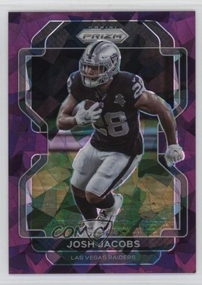 2021 Panini Prizm Purple Ice Prizm /225 Josh Jacobs #180 1u5y
