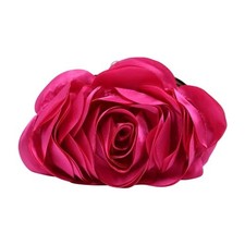 Little Floral Clutch Purse for Women - Elegant Rose Petal Evening Bag Fushia