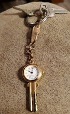 Vintage Key Shaped Key Ring Quartz Watch - Rare - Beauty